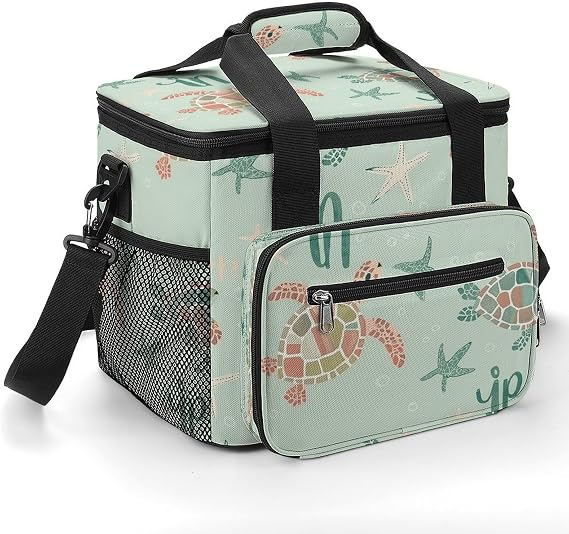 Soft Cooler Bag, Portable Camping Beach Leakproof Travel Cooler,Cartoon Style Skull Printed 22L Collapsible Insulated Ice Chest for Picnic, Beach, Work, Trip