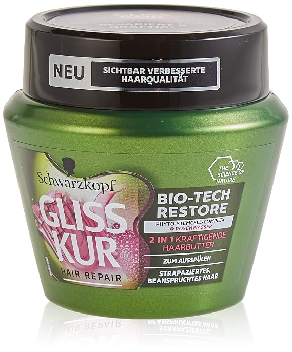 Schwarzkopf Gliss Treatment 2 in 1 Strengthening Hair Butter Bio-Tech Restore 300 ml