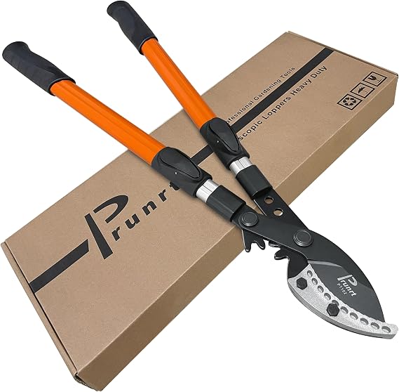 Loppers for Tree Trimming Heavy Duty, 26-40 Inch Handle Telescopic Tree Trimmer, Sync Drive Leverage Pruner, 2 Inch Branch Cutter