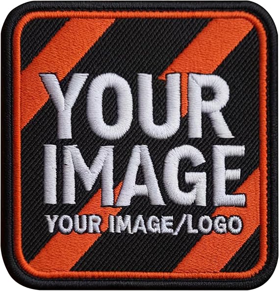 Givesmiles Personalized Patches, Custom Embroidered Logo Badge, Customized Iron-On Patch, Sew-On Embroidery Patch for Clothes, Backpacks, and Hats
