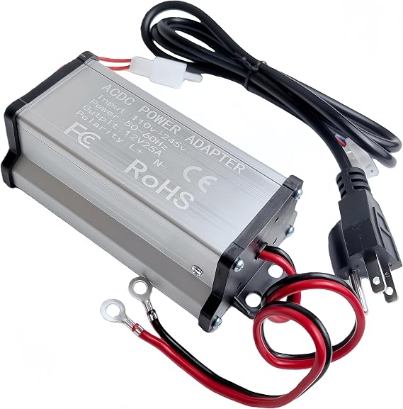 110-245V to 12V AC DC Converter for 5KW 8KW Diesel Parking Heater | Aluminum dissipation housing,multi-circuit safety protection,plug-and-play,works for garage RV workshop diesel air heaters