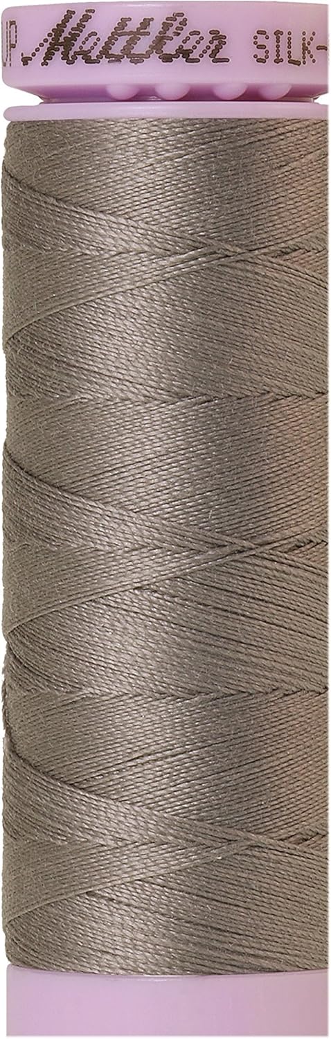 Mettler Silk-Finish Solid Cotton Thread, 164 yd150m, Rain Cloud