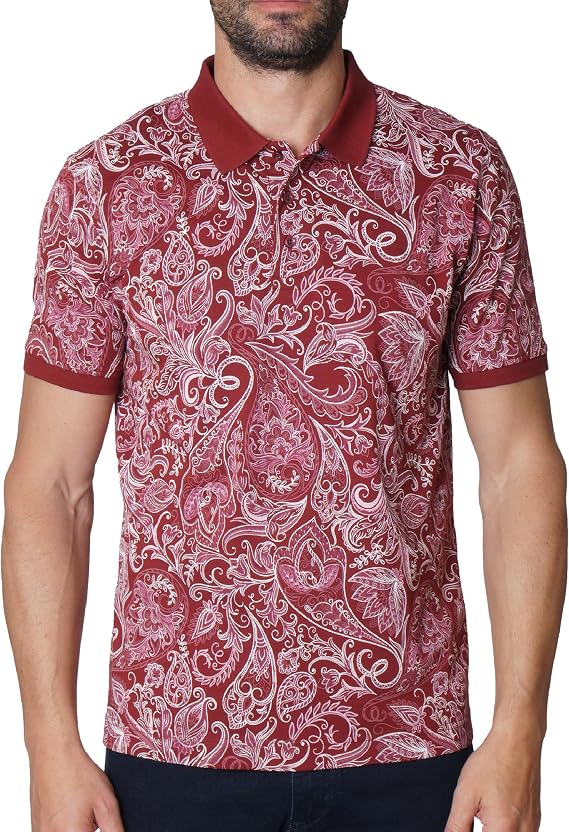 Robert Graham Mens Dozer Short-Sleeve Polo Shirt, Premium Cotton Knit Top, Classic-Fit & Richly Detailed for Wear