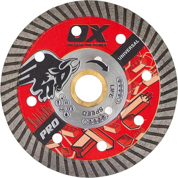 OX 4 in Universal Superfast Diamond Blade for Angle Grinder