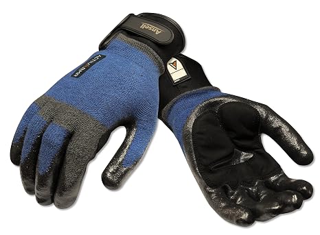 Ansell ActivArmr 97-003 Cut Protection Gloves - Heavy-Duty, Wet and Dry Grip, Breathable, Size X-Large (1 Pair)