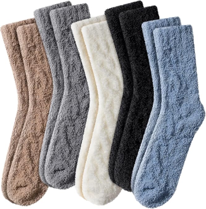 Clothirily Fuzzy Socks for Women, Fluffy Socks Womens, Cozy Slipper Sock
