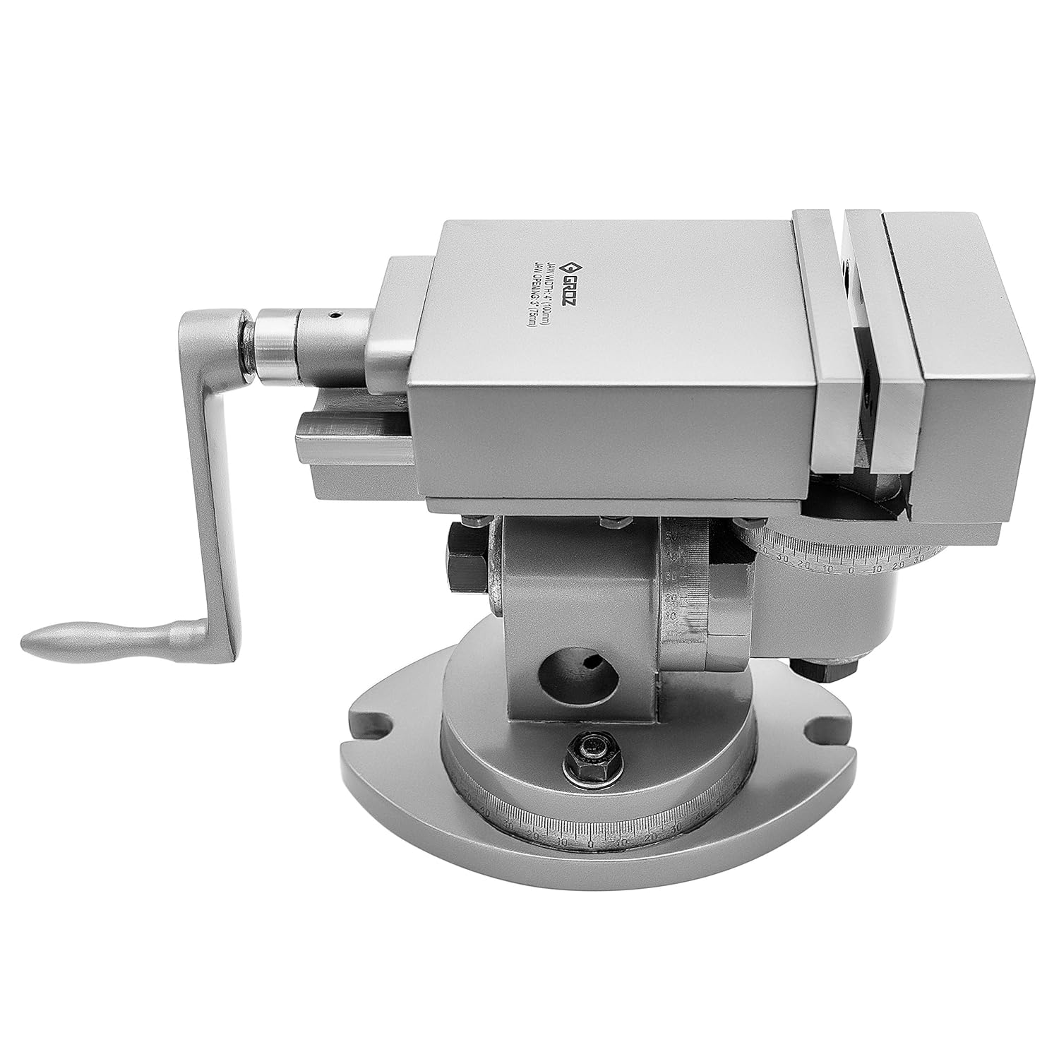 Groz 35031 Universal Vise - Super Precision 4, with milled slot in base