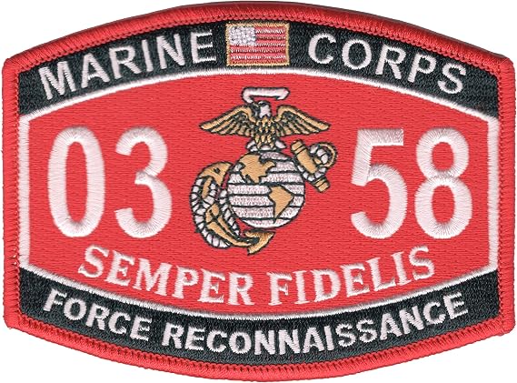 Marine Force Reconnaissance 0358 Collectible Novelty Patch