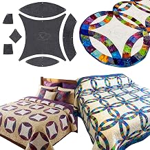 Martelli LARGE Double Wedding Ring Quilt Template Set Non-Slip Professional Quilting Rulers Precision Cutting Guides for Classic Wedding Ring Patterns High-Density for Machine & Longarm Quilting