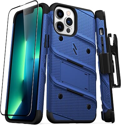ZIZO Bolt Bundle iPhone 13 Pro Max Case - Blue
