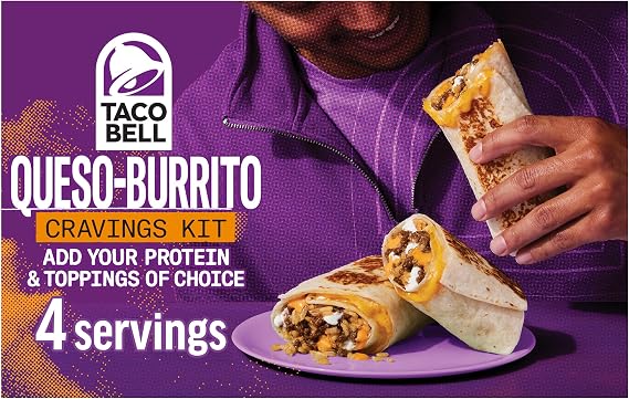 Taco Bell Cravings Kit, Queso-Burrito, 21.5 oz Box