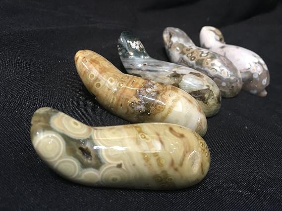 Handheld Sea Jasper Stone Massage Tool