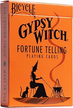 Bicycle Gypsy Witch Fortune Telling Playing Cards, 52 Playing Card Deck, Play Card Games and Tarot Reading Magic