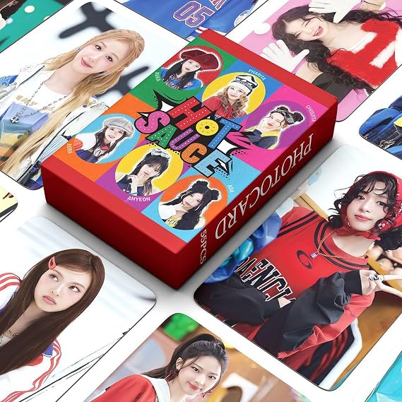 MXP 55pcs Postcards BABYMONSTER HOTSAUCE Photocards AHYEON (Jung Ah-hyun) Merchandise Cards Lomo Cards