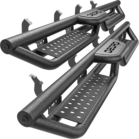 2-Stairs Running Boards Compatible with 2022-2026 Toyota Tundra Crewmax Cab