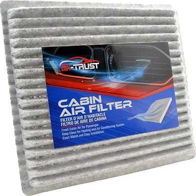 Bi-Trust CF10139 Cabin Air Filter, Replacement for Toyota RAV4 2001-2005 Echo 2000-2005 for Scion Xa Xb 2004-2006 Tc 2005-2010 Grey Activated Carbon