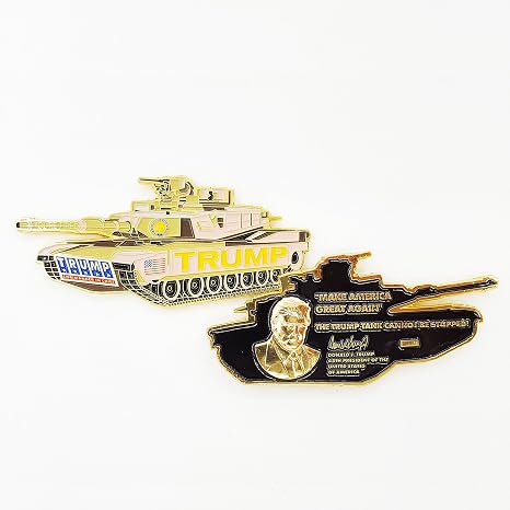 AIIZ Collectibles President Trump Coin, The Trump (M1 Abrams) Tank Cannot Be Stopped! - Make America Great Again Commander in Chief Challenge Coin