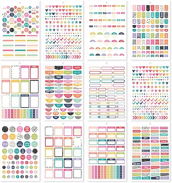 Simple Stories Stickers, Multi-Coloured, Medium