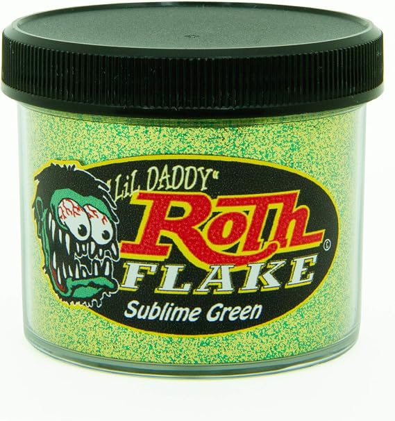 Lil Daddy Roth Metal Flake - Sublime Green - Solid Flake (2oz - Lil' .008")