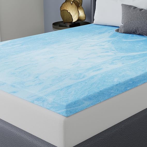 Vibe 3 Gel Swirl Memory Foam Mattress Topper, Twin