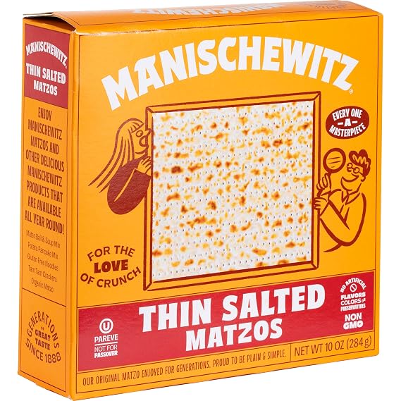 Manischewitz Thin Salted Matzo, 10 oz