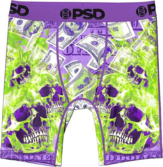 PSD Youth Boys' Dead Money Boxer Brief, Multi, S
