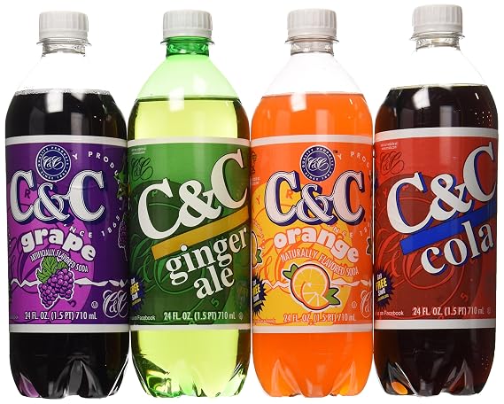 C&C Classic Variety Soft Drink, 24 Count