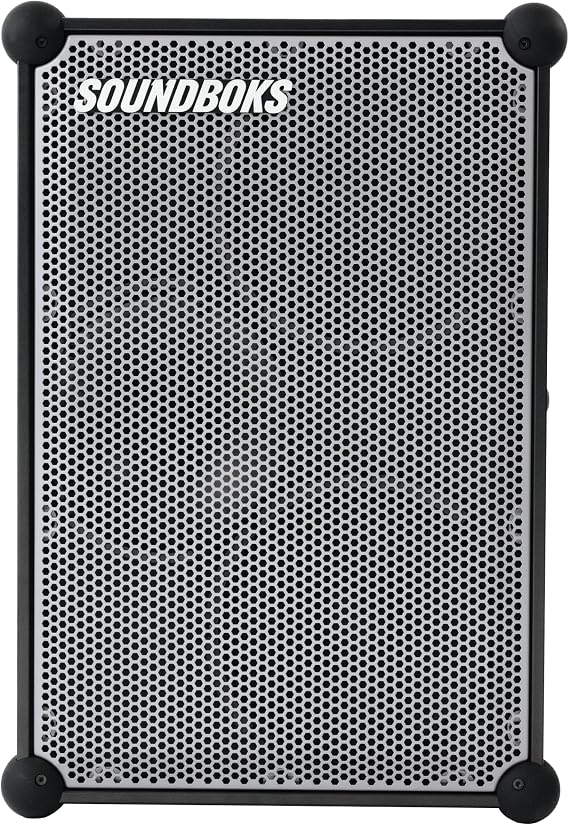 SOUNDBOKS 4 Bluetooth Performance Speaker USB-C Charging Battery Loudest Party Speaker with 40 Hours of Battery Wireless and Portable Speaker - Designed in Denmark 126dB (Metallic Gray)