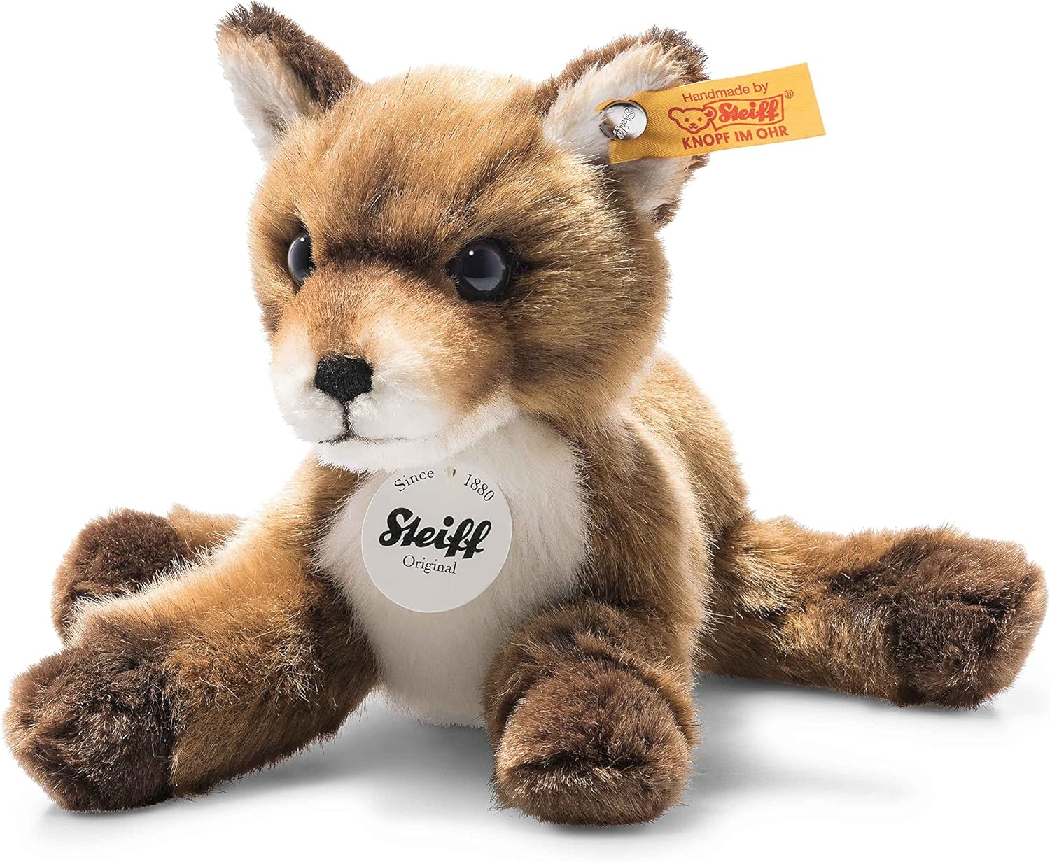 Steiff Foxy Baby Fox Plush, Brown Small