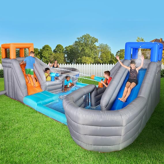 Hasbro Super Soaker Ultimate Water Park Head to Head Battle Arena Mega Inflatable Bounce House for Ultimate Water Battles