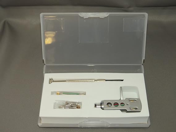 Turntable Headshell OFC Phono Cartridge Leads Mounting Hardware Kit Silver Technics