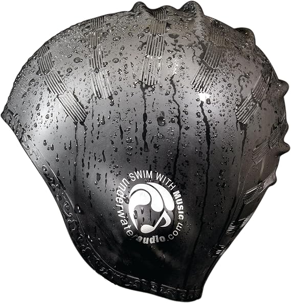 Ampyx Swimming Cap Compatible with Underwater Audio Swimbuds