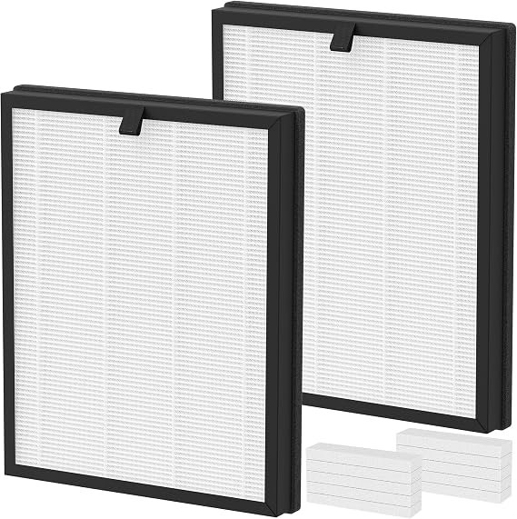 2 Packs AP2000WF Replacement Filter Compatible with KNKA AP2000WF Purifier Filter Replacement with 10pcs Aroma Pads, Multi-Stages System
