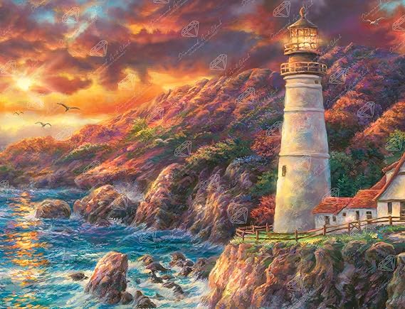 DIAMOND ART CLUB Apex of Fate Diamond Painting Kit for Adults | Fun DIY Crafts for Adults, Square Diamond Art Canvas by Chuck Pinson, 15.8" x 12.1" (40.1 cm x 30.6 cm)