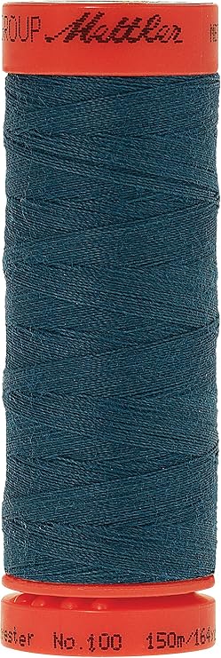 Mettler Metrosene 100% Core Spun Polyester Thread, 165 yd, Dark Turquoise