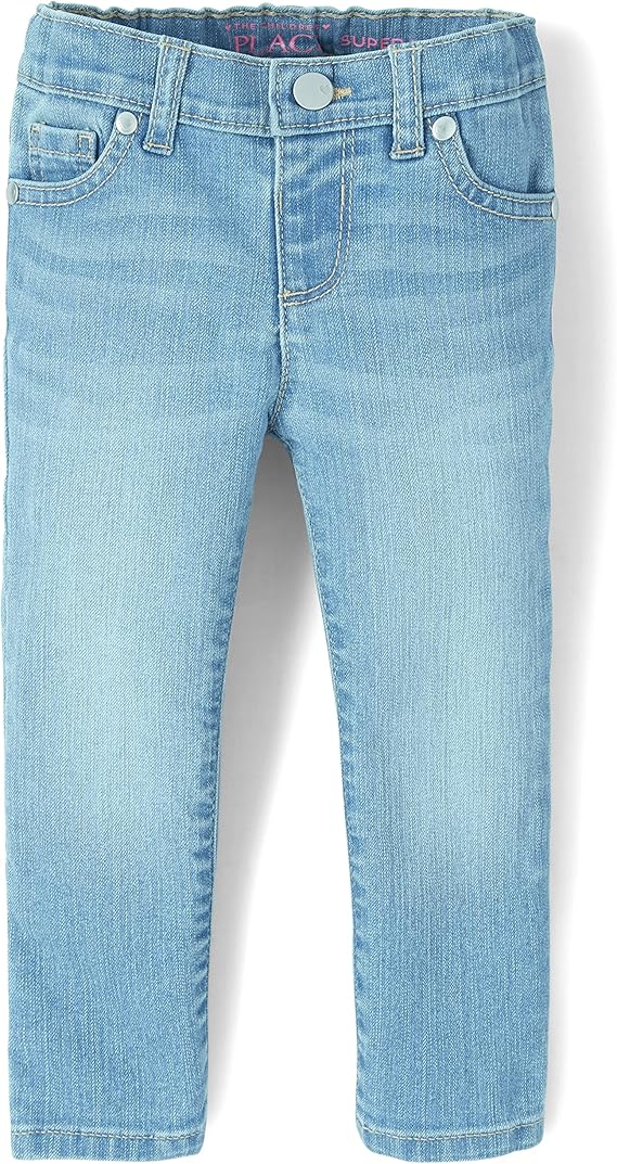 The Children's Place Girls Super Skinny Jeans,Victory Blue Wash Single,4