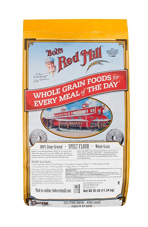 Bob's Red Mill Spelt Flour, 25 Pound