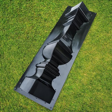 2PCS Roman Style Balustrade Molds DIY Concrete Column Forms for Garden Fence, Patio, Balcony, or Pool Front & Back Plastic Mould Set