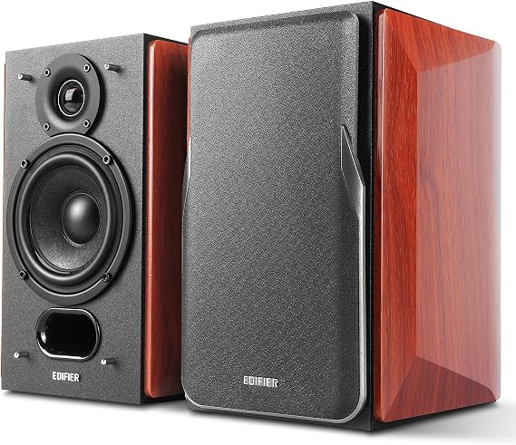 Edifier P17 Passive Shelf Speakers Pair of 2-Way Speakers with Built-in Wall Mount, Perfect for 5.1, 7.1 or 11.1 Sides/Rear Surround Setup, Requires Amplifier or Receiver for Operation