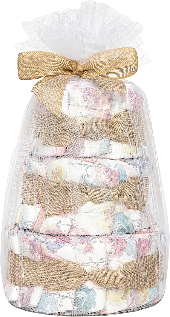 The Honest Company Diaper Cake | Clean Conscious Diapers, Baby Personal Care, Plant-Based Wipes | Rose Blossom | Regular, Size 1 8-14 lbs, 35 Count