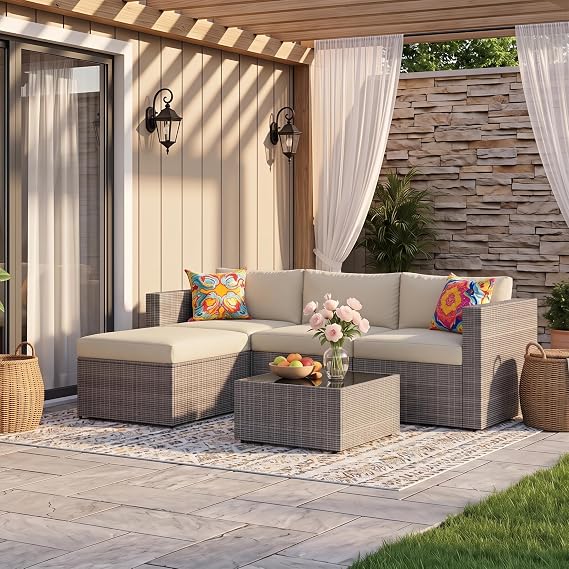 Wisteria Lane 5 Piece Outdoor Patio Furniture Set