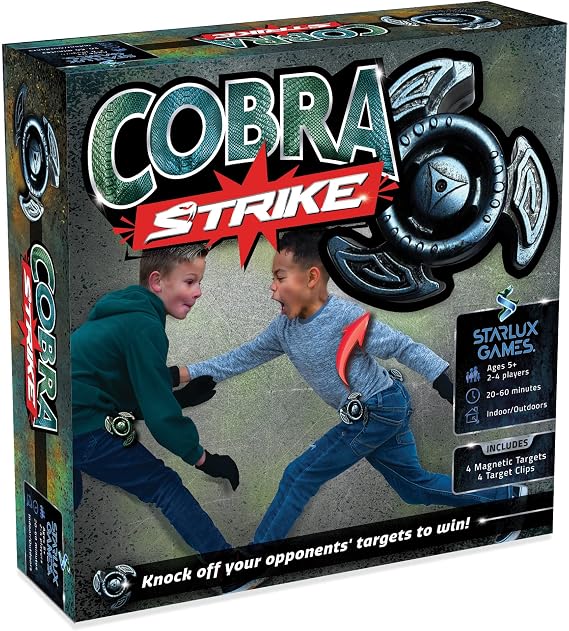 For Wrestling & Karate Fans: Cobra Strike Aim for the Target, Defend Your Own | Ages 5+, 2-4 Players | Active, Outdoor Toys for Ages 8-12+ | Sports Gear for Youth | Teen Boy Gifts | By Starlux Games