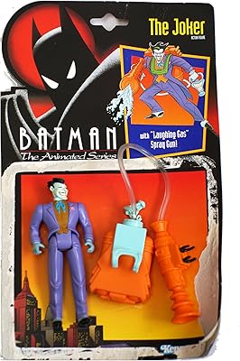 Kenner DC Comics Batman: The Animated Series The Joker with Laughing Gas Spray Gun Action Figure 4.75 Inches
