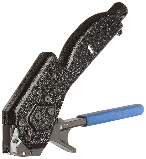 BAND-IT A92079 Tie-Lok II Cable Tie Gun Manual Tension and Cutoff Hand Tool | Fits 1/4 in Tie-Lok Ties, Over 250 lb Dimple Lock, Adjustable Tension, Flush Tail Cutoff, Cable, Hose, CV Boot and ID Tag Use