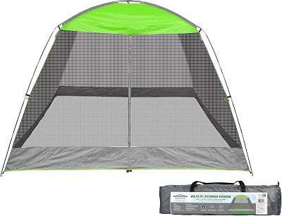 Caravan Sports Caravan Canopy Sports 81018013320 Screen House Shelter, 10 x 10-Feet, Lime Green Canopy