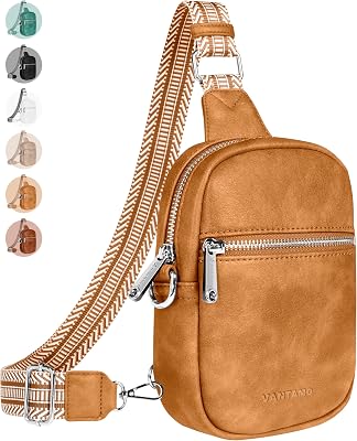 Vantamo Small Crossbody Bags for Women, Sling Bag with RFID & Anti-Pickpocket Clip, Adjustable Strap Cross Body Packs