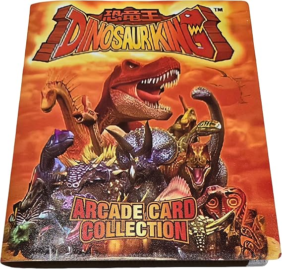 Dinosaur King Arcade Card Set | Made from SEGA Dinosaur King Arcade Cards | Collectables (Binder Set, 117 Cards All Different in Binder) UK English Version.