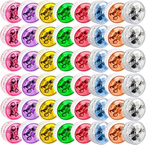 48 Pieces Led Yo Yo Bulk Light up Responsive Yoyos LED Yoyo Bulk for Kids Birthday Party Favors Goodie Bag Fillers Classroom Rewards, 8 Colors