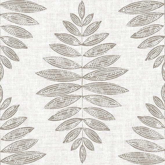 FloorPops Foliage Peel and Stick Floor Tiles, Neutral, Botanical Vinyl Floor Tiles, Water Resistant, 12 in x 12 in, Pack of 10