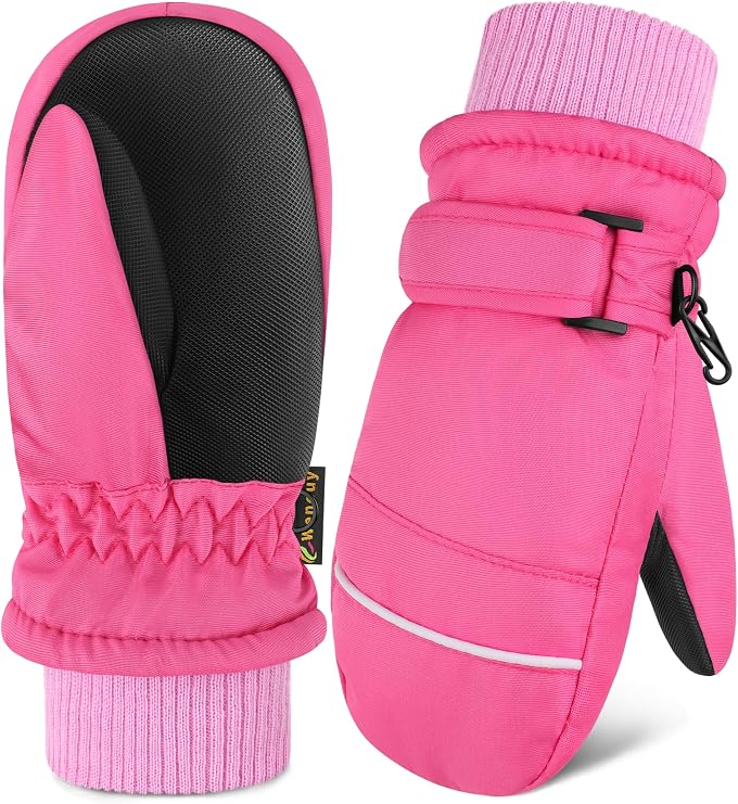 Toddler Mittens Kids Snow Ski Mitten Baby Fleece Warm Waterproof Windproof Gloves for Boys Girls